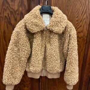 Rebecca Taylor La Vie Faux Shearling Jacket